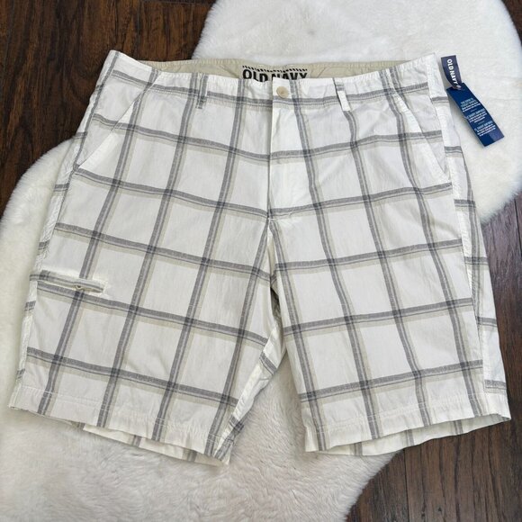Old Navy Other - Old Navy Hybrid Shorts 40 Plaid Swim to Street Quick-Dry Board Shorts Men's NWT